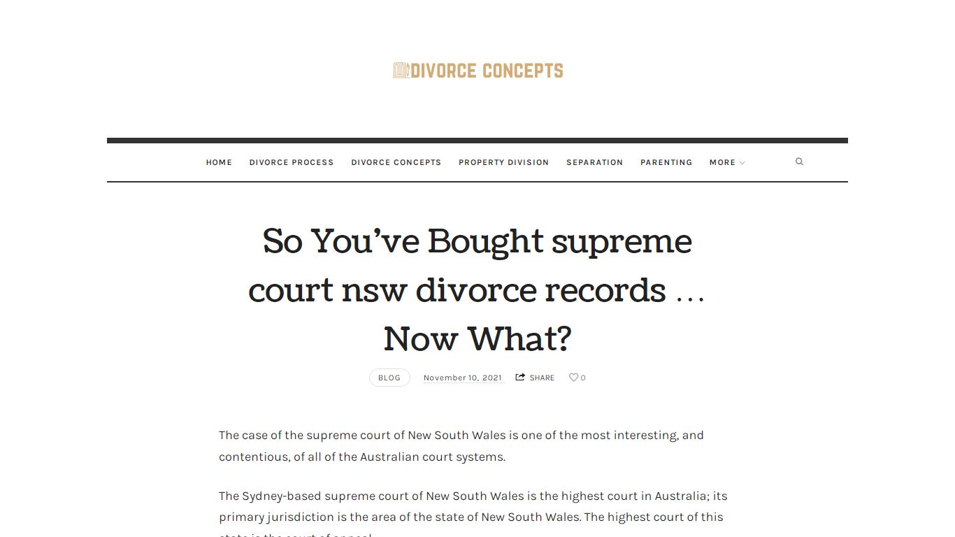 So You’ve Bought supreme court nsw divorce records … Now What?